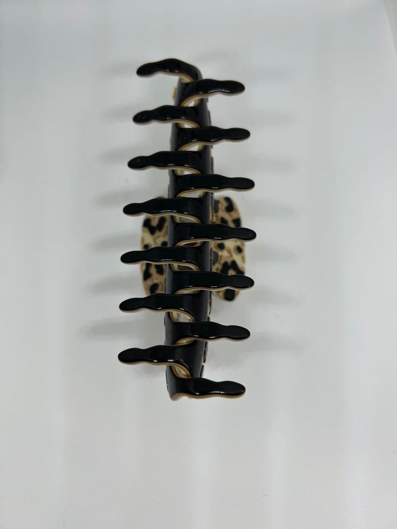 ALEXANDRE DE PARIS ヘアクリップ Lサイズ ヒョウ柄