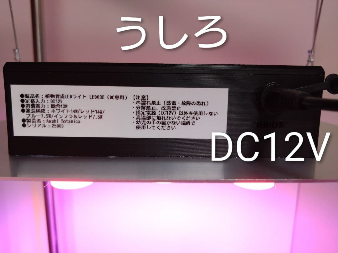 【L7B】多肉&塊根育成　水槽照明　タイマー付LEDライト（DC専用）