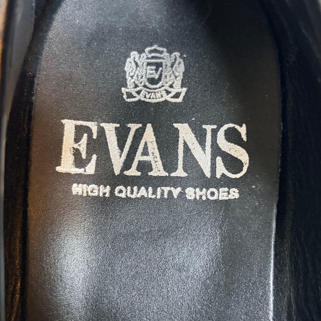 京都革靴老舗店EVANSオリジナル スエード スリッポン 黒 高級 ローファー