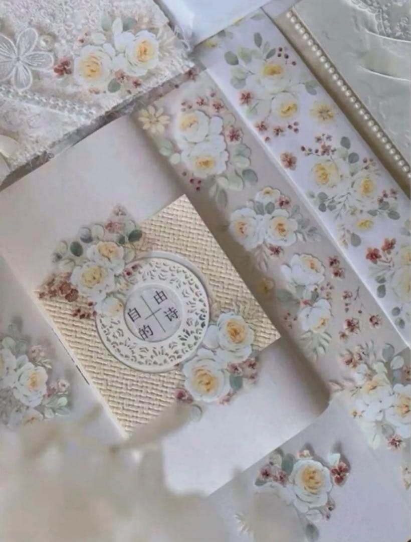 PET 5.5cm×5m 春未归 海外マスキングテープ　海外マステ　花