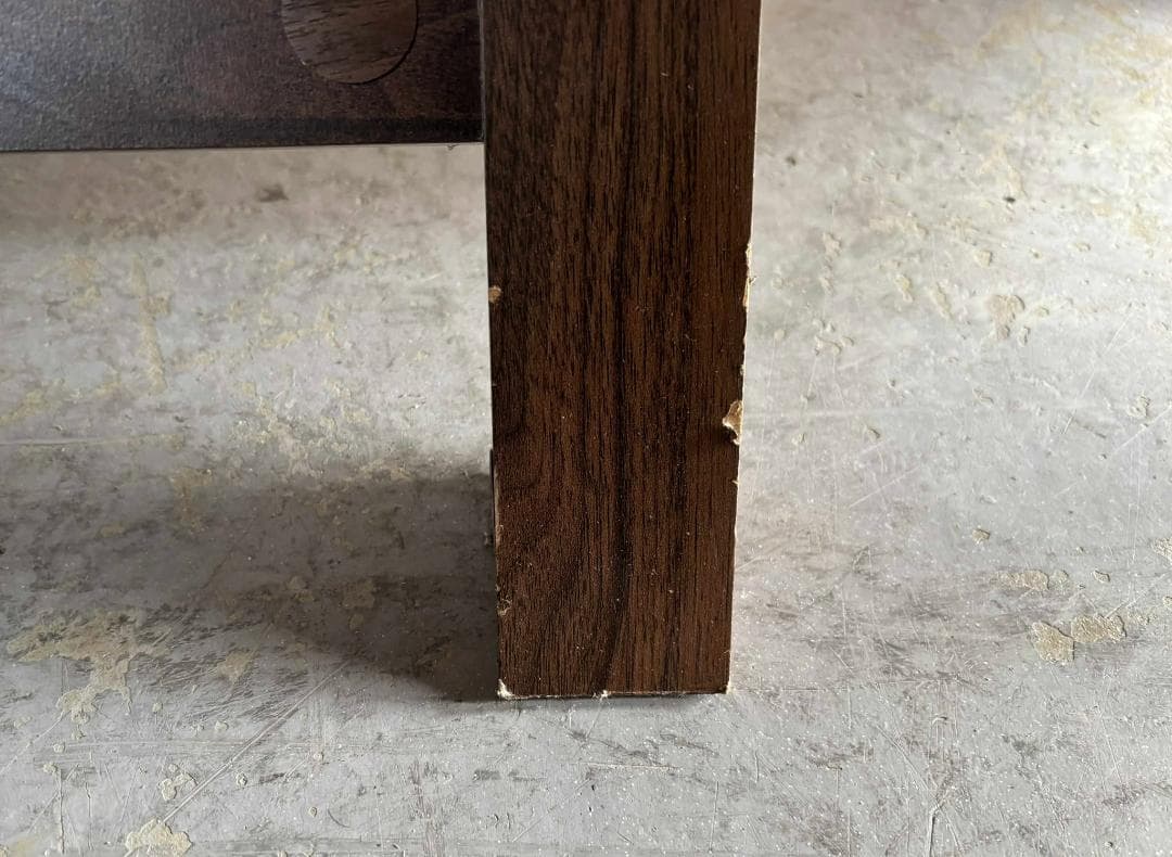 モダン パーソナルデスク、ブラウン木目 PCデスクのみ Used