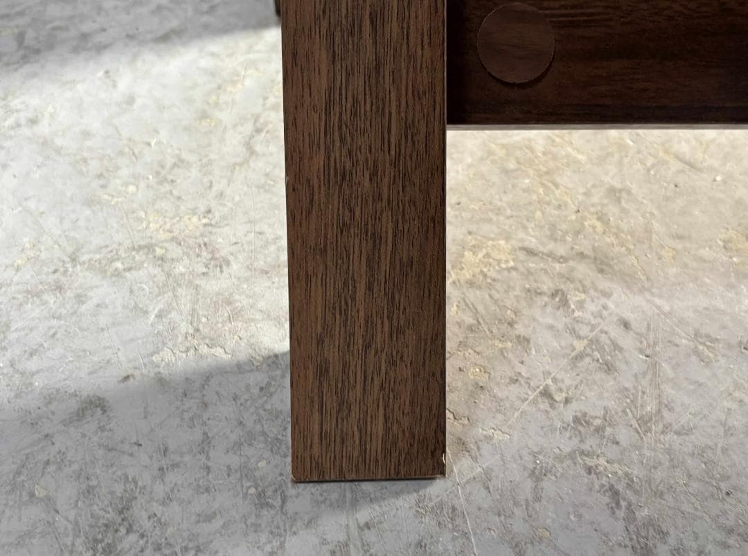 モダン パーソナルデスク、ブラウン木目 PCデスクのみ Used