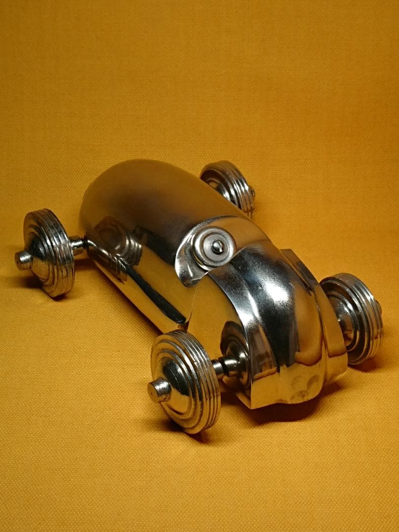 【美品】クルマ　金属　オブジェ　置物　インテリア　工芸品　美術品　A2564