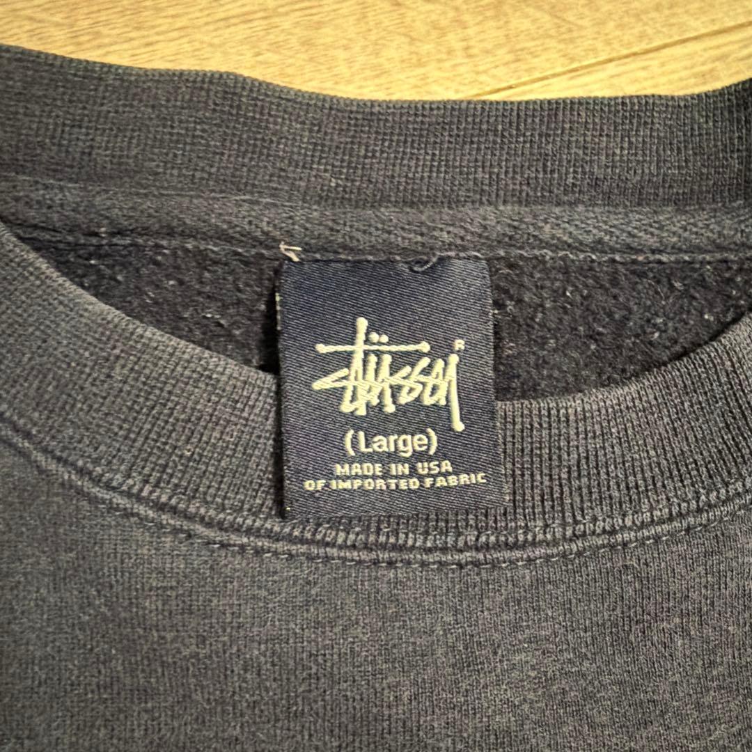 STUSSY ダークグレー トレーナー Lサイズ