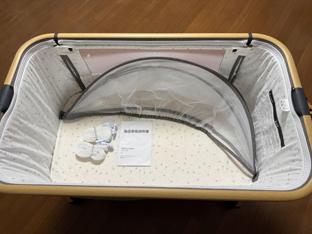 HZDMJ ベビーベッド 折りたたみ 添い寝 新生児用（0〜24ヶ月）