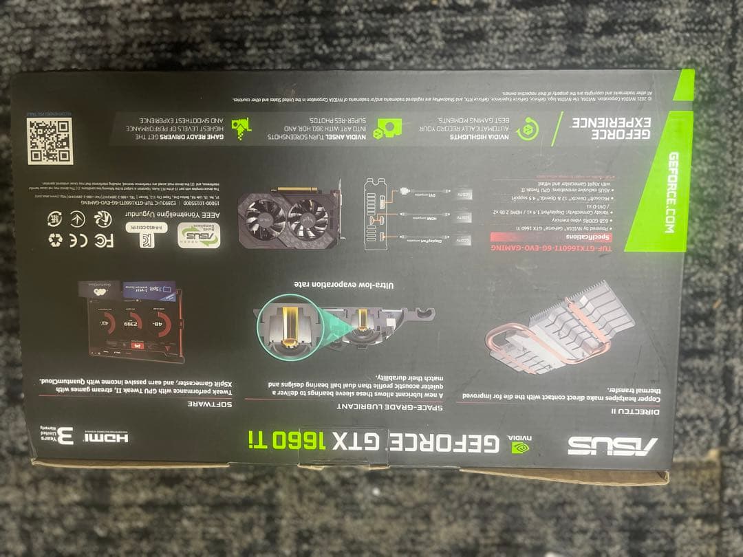 グラフィックボード・グラボ・ビデオカード ASUS TUF GAMING GeForce GTX 1660 Ti