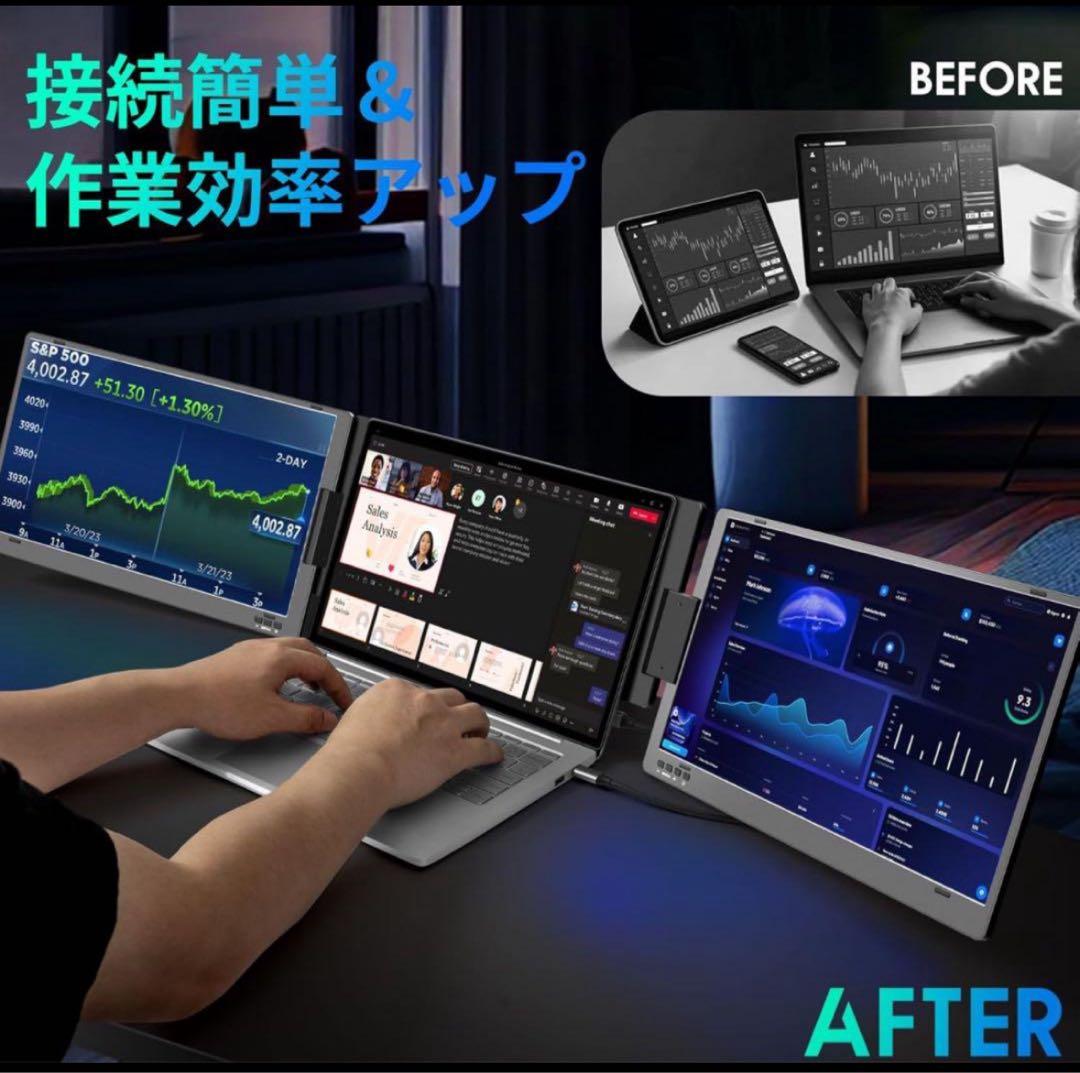 ROADOM 14インチデュアルモニター