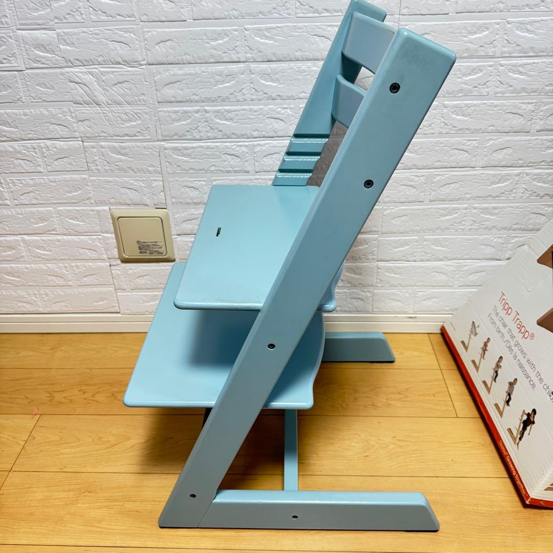 STOKKE TRIPP TRAPP シリアル 6 アクアブルー 箱、説明書有