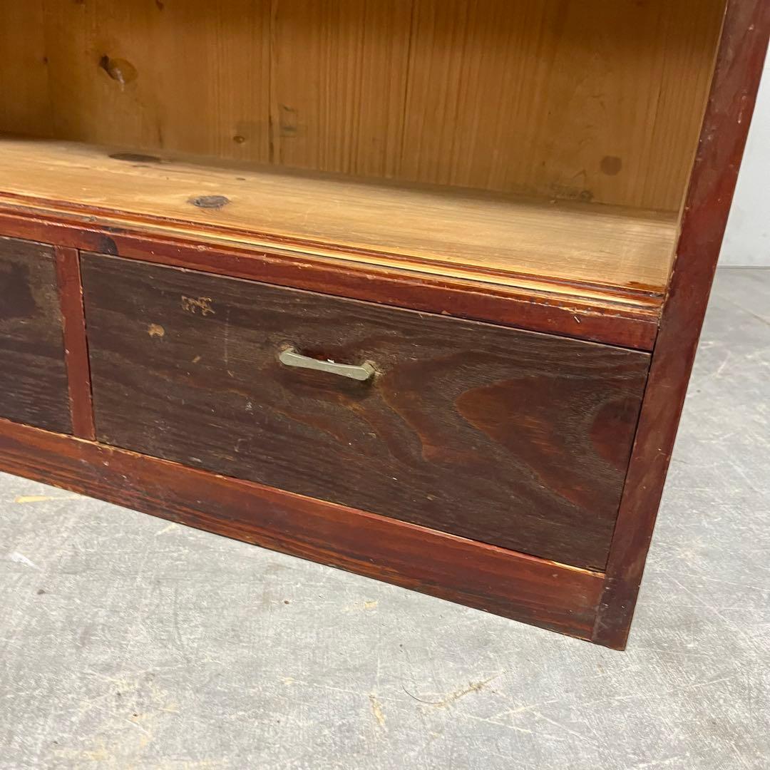 アンティーク 飾り棚 和箪笥 オープンラック 無垢材 昭和レトロ z401