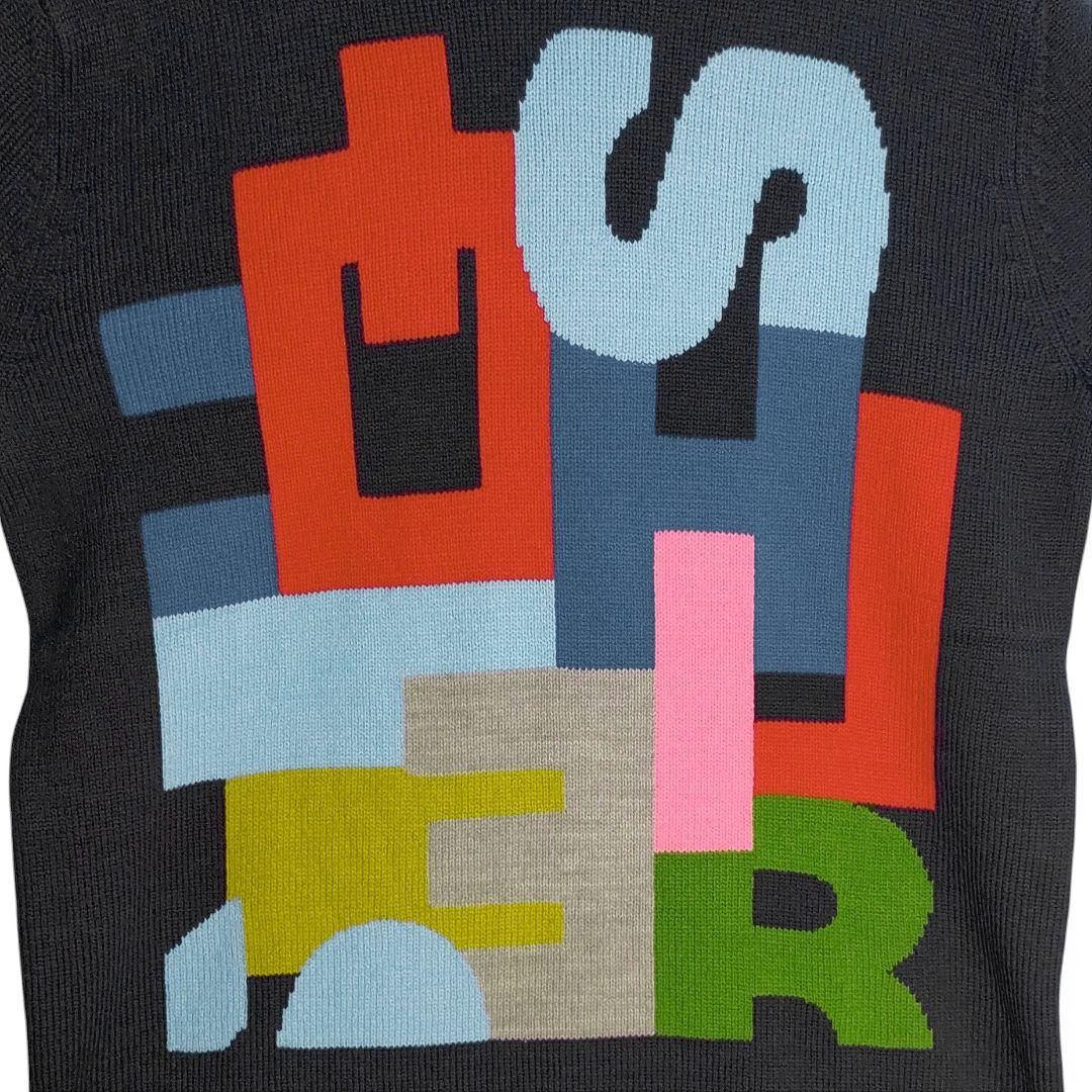 COMME des GARCONS SHIRT アクリルウールインターシャニット