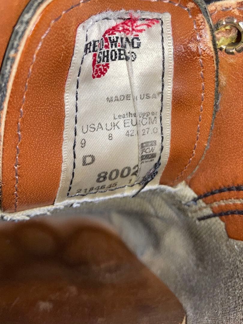 k*a様 レッドウィング　プレーントゥ　ブーツ　革靴
