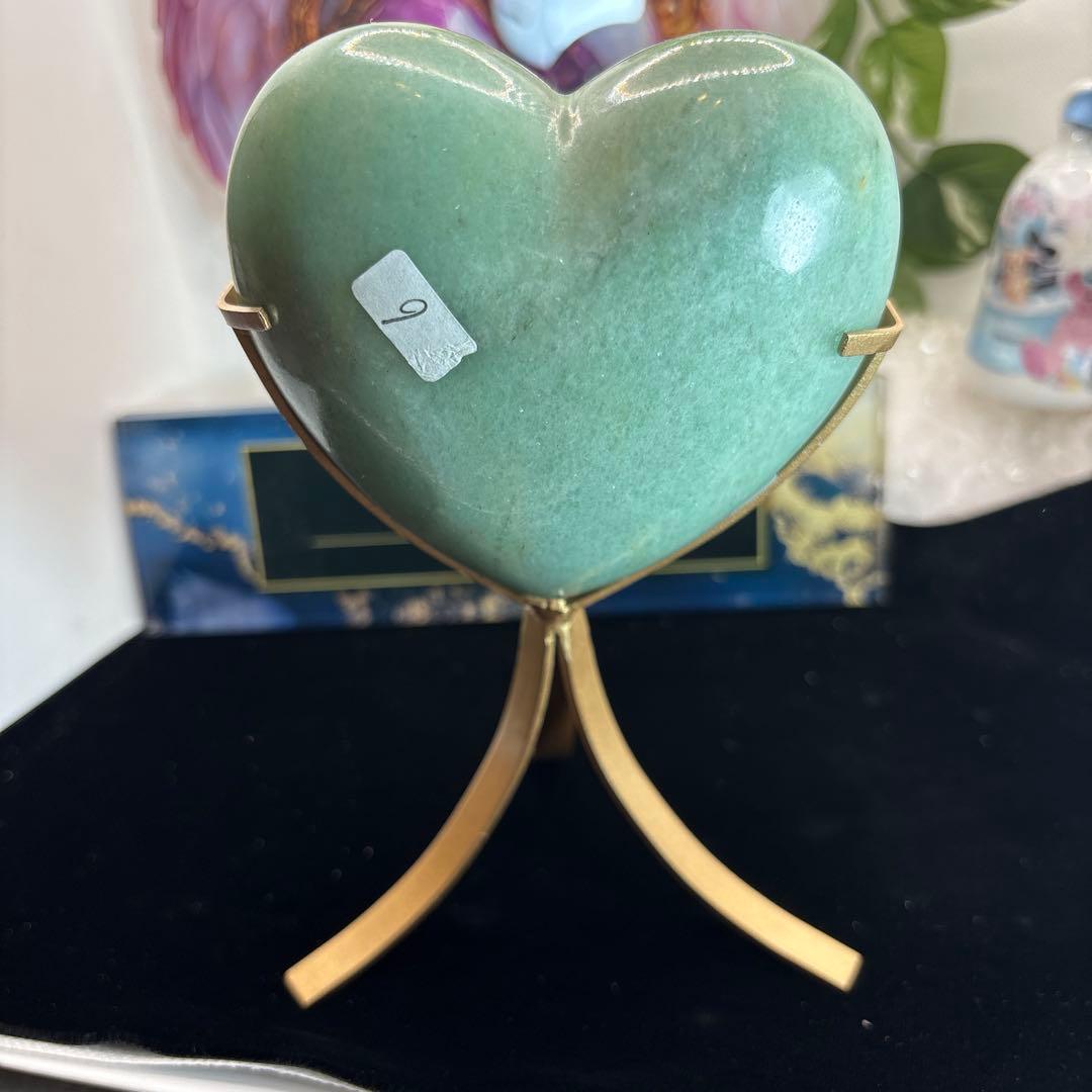グリーンアベンチュリンBIGハート♡No.2459