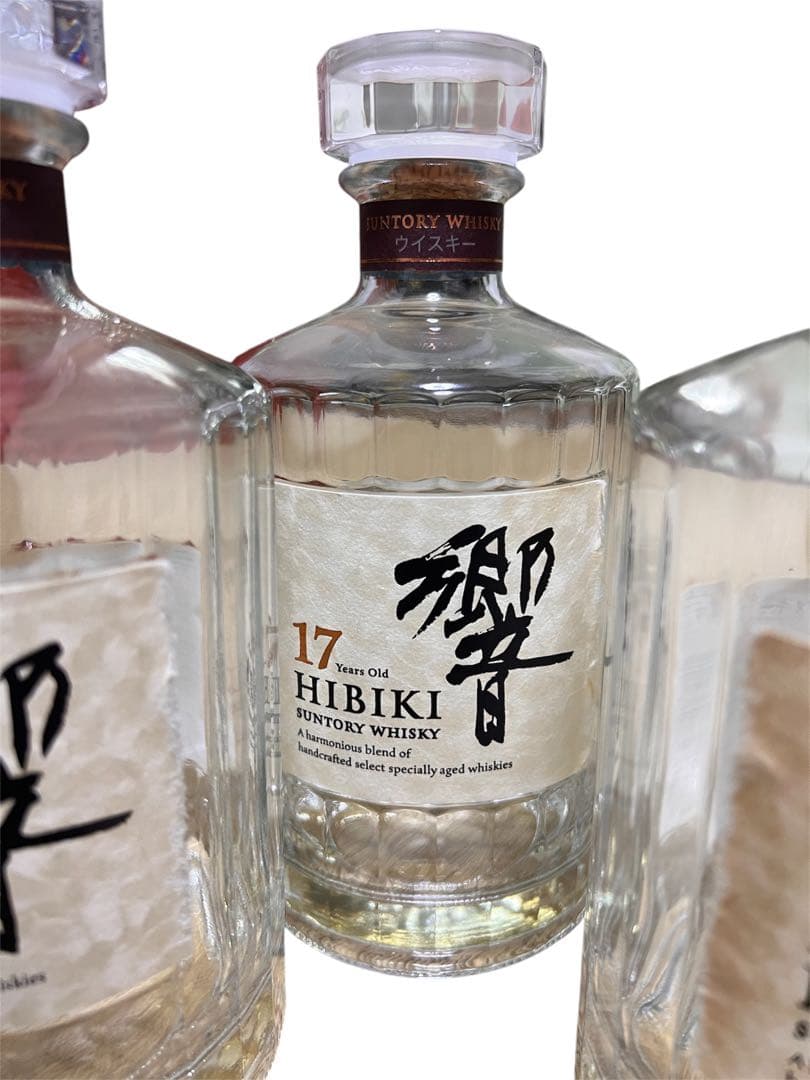 『未洗浄』響17年 空瓶 4本セット 通常ラベル