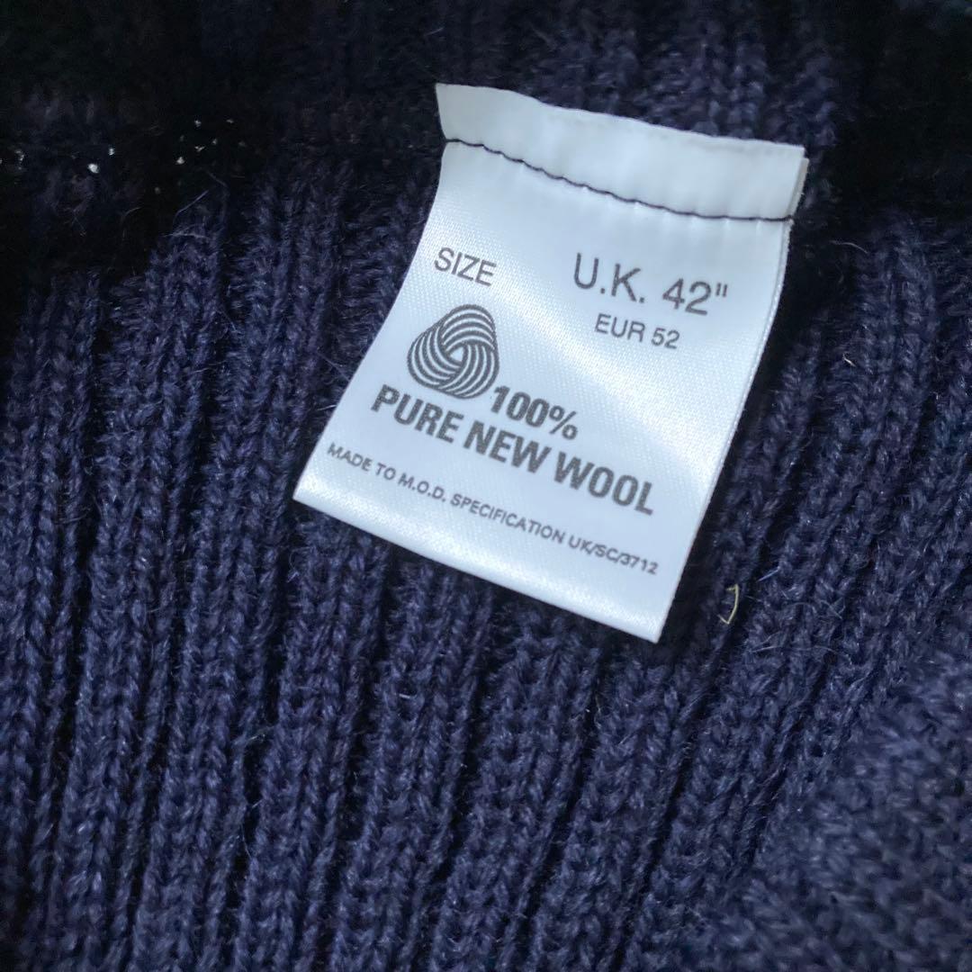 UK製 イギリス軍 ウールコマンドセーター リブニット y2kヴィンテージ