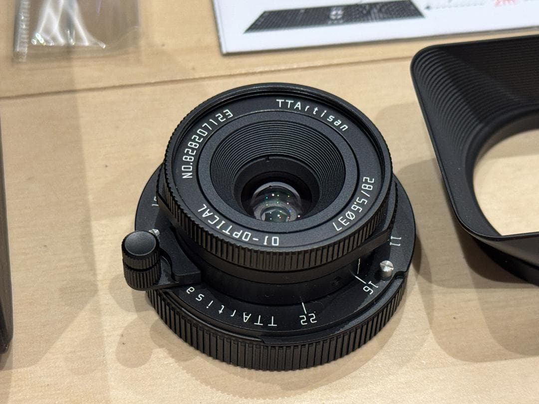 TTArtisan 28mm F5.6 ブラックペイント