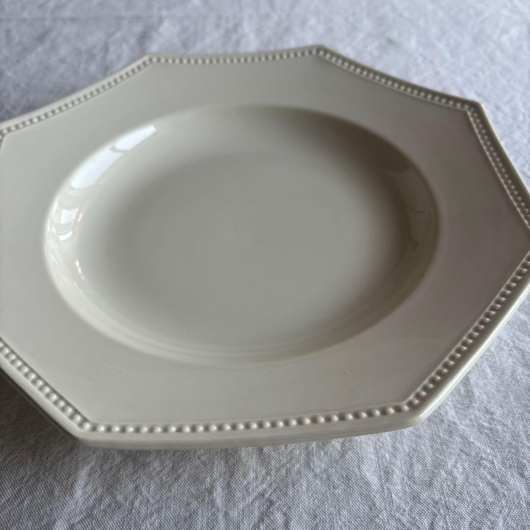 フランスアンティーク サルグミンヌ オクトゴナルプレート 2枚セット