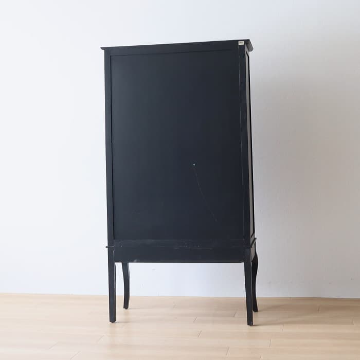 【blue gray】ブラック フレンチキャビネット