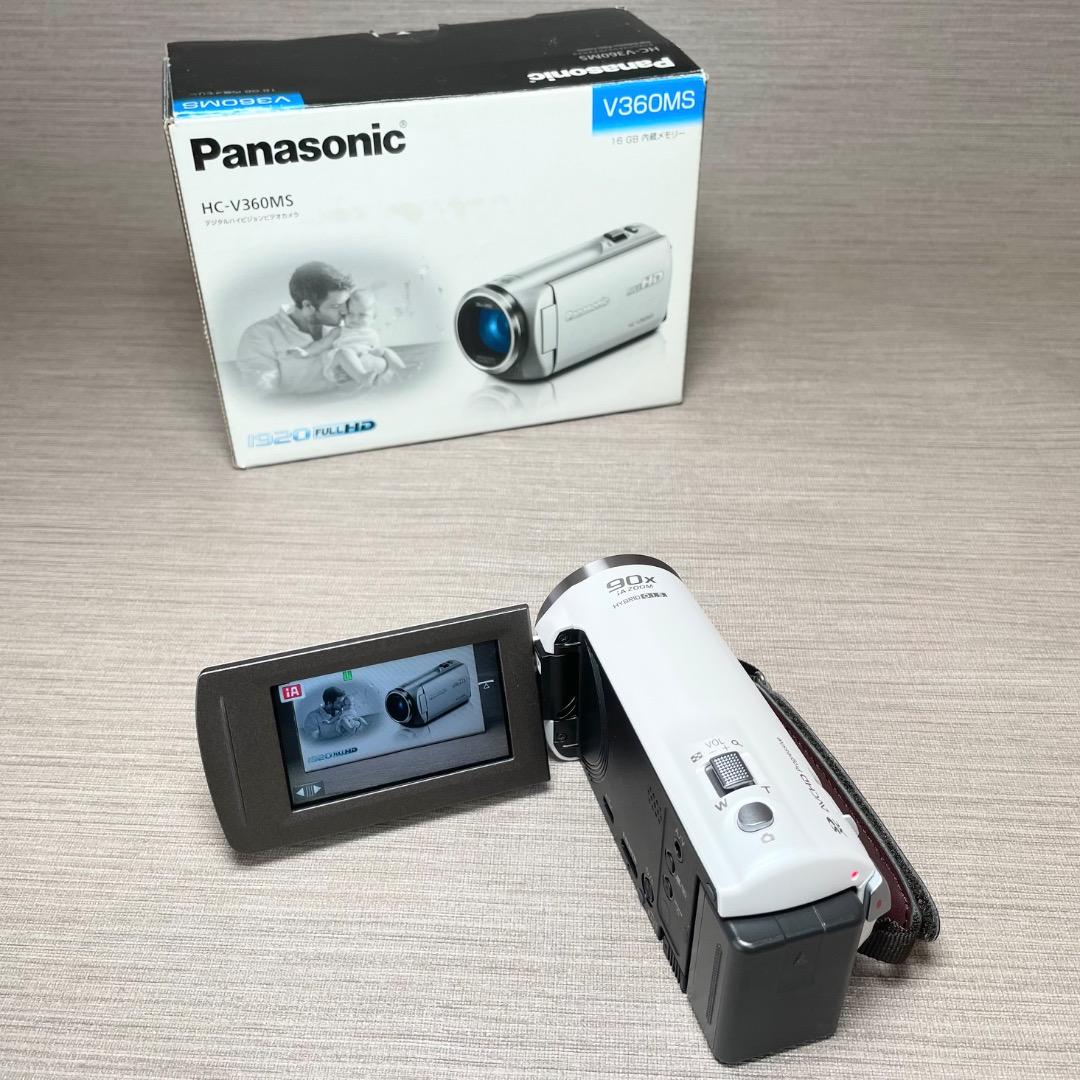 美品✨Panasonic HC-V360MS 16GB HDビデオカメラ 送料込