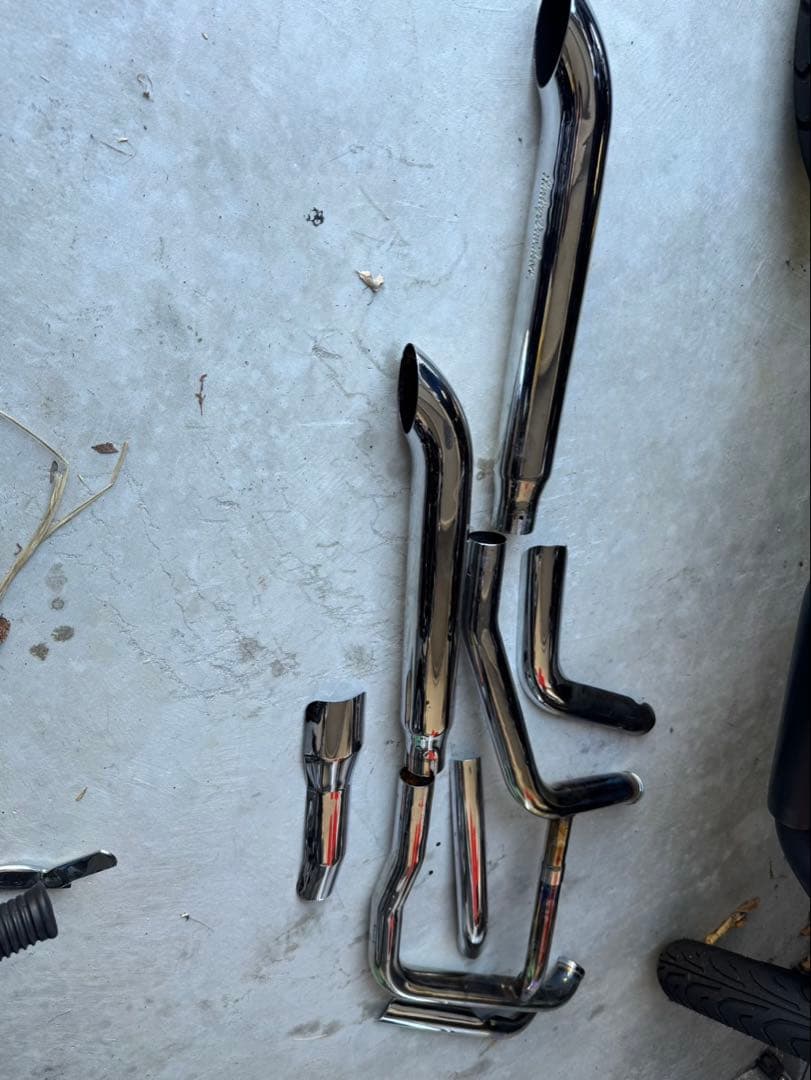 HarleyーDavidson HD 純正optionターンアウトマフラーセット