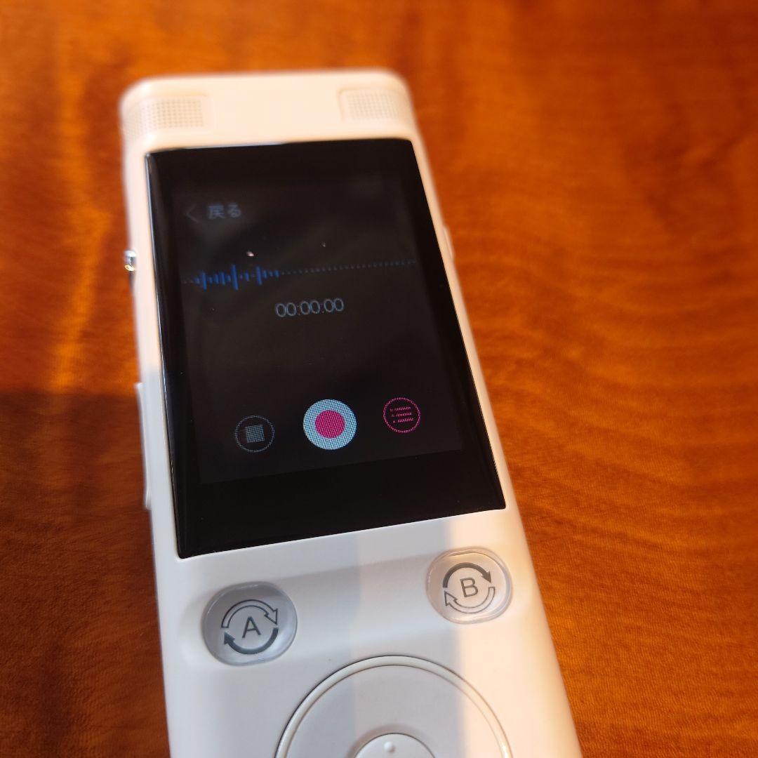 【美品】自動翻訳機ez:commu TR-E18-01-WH