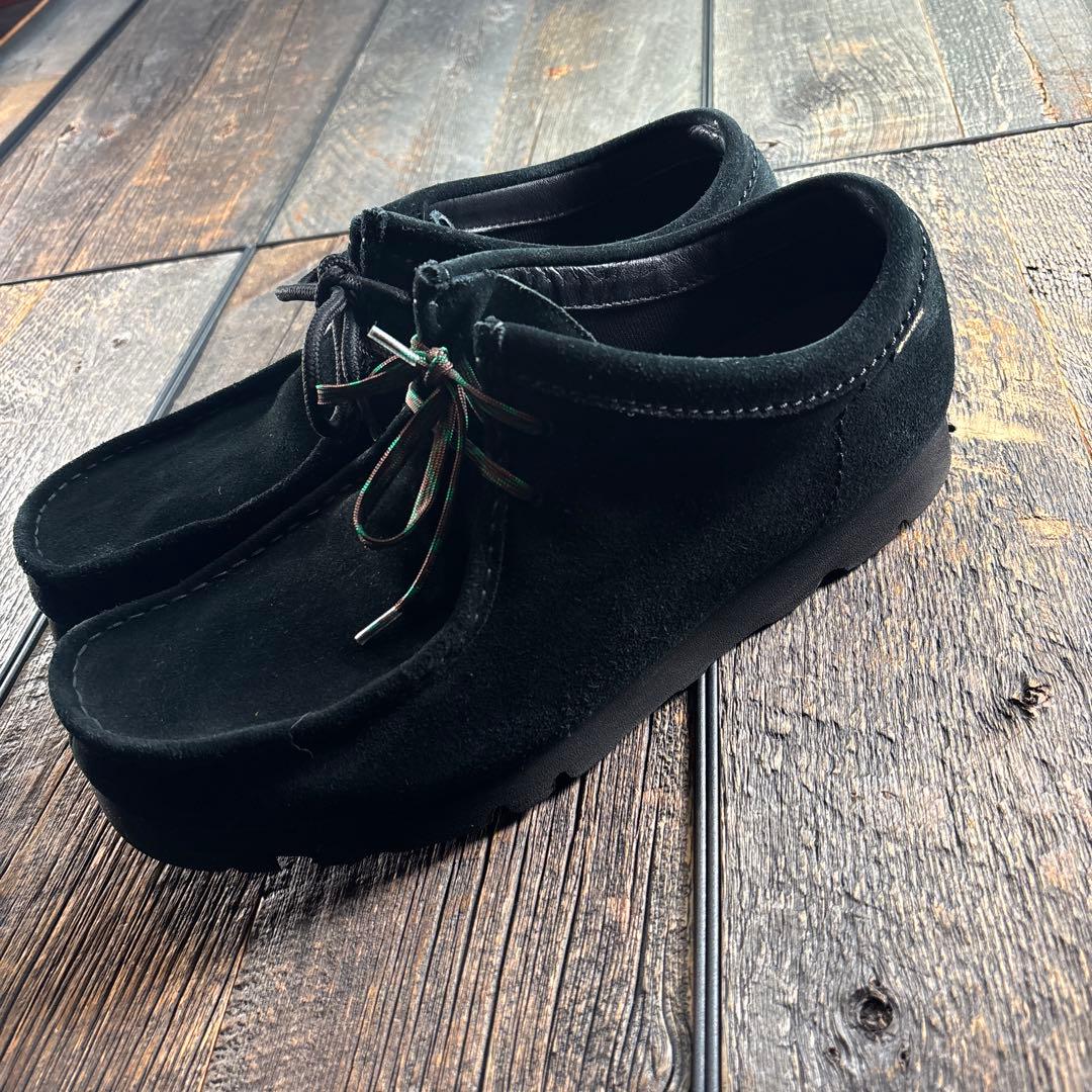 古着　クラークス　ワラビー　ゴアテックス　28cm ブラック　レースおまけ