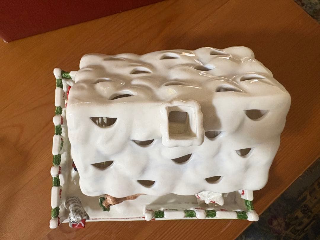 ビレロイ&ボッホクリスマスキャンドルホルダーハウス猫犬