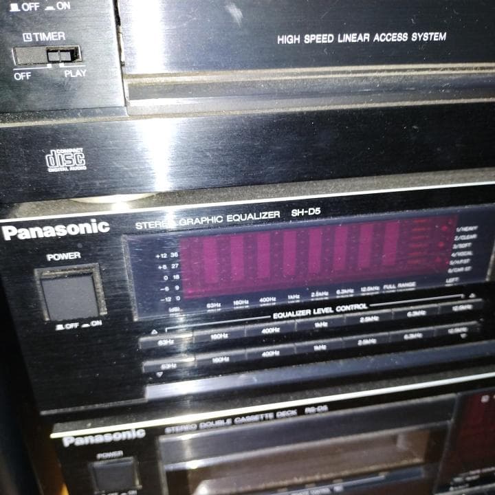 レア パナソニック CD、ラジオ、アンプ、カセットデッキ