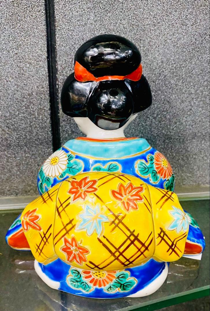 縁起物　九谷焼 おたふく