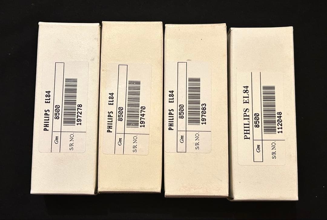 Philips Miniwatt EL84 ヘールレン製 真空管4本マッチド