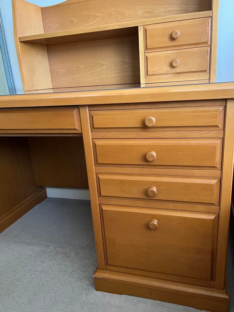 ＊美品＊ 天然木メープル学習デスク