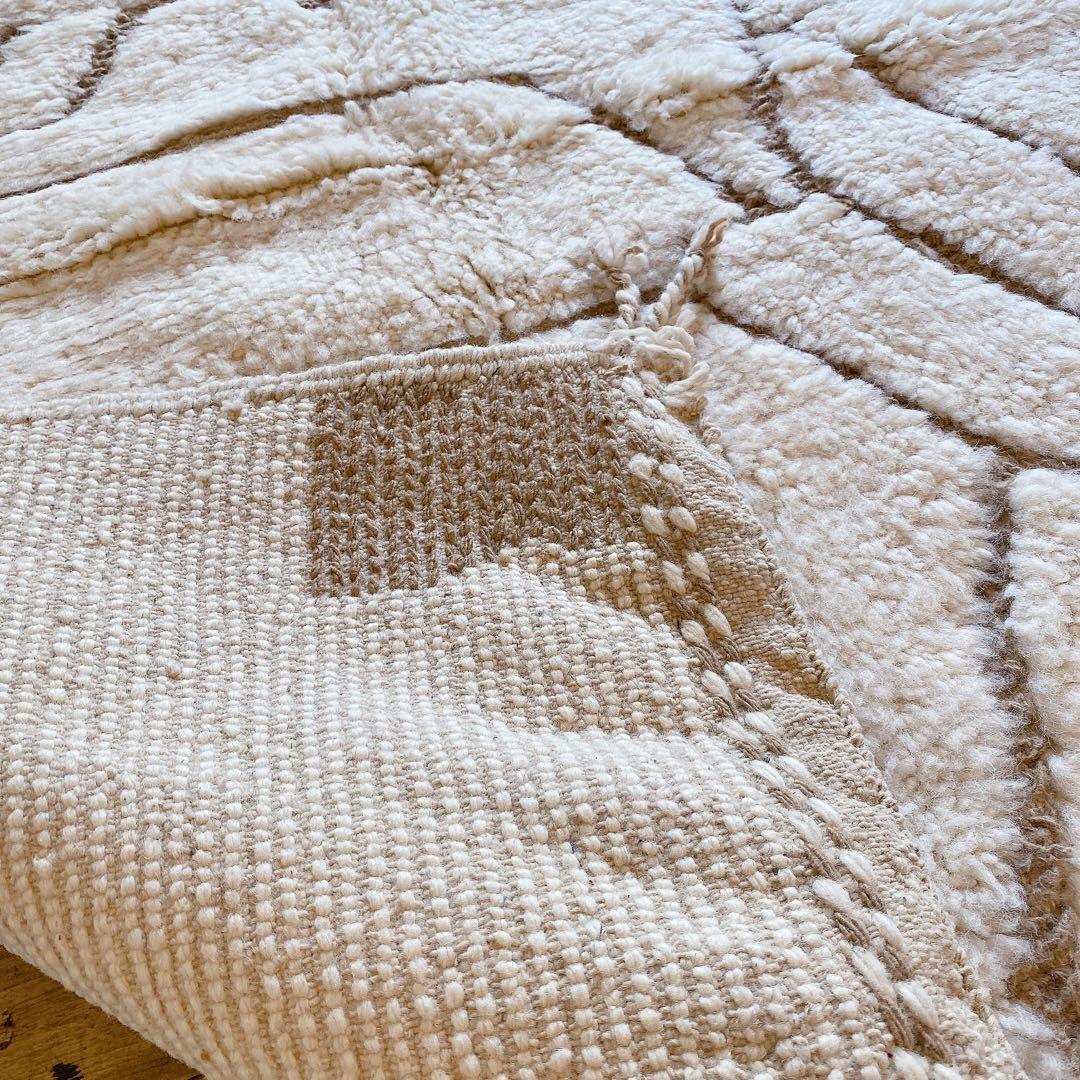 モロッコベニワレンBeniourainラグ 約110〜113×150〜155cm