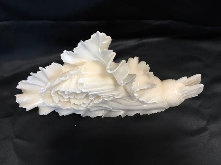 翡翠白菜彫刻置物