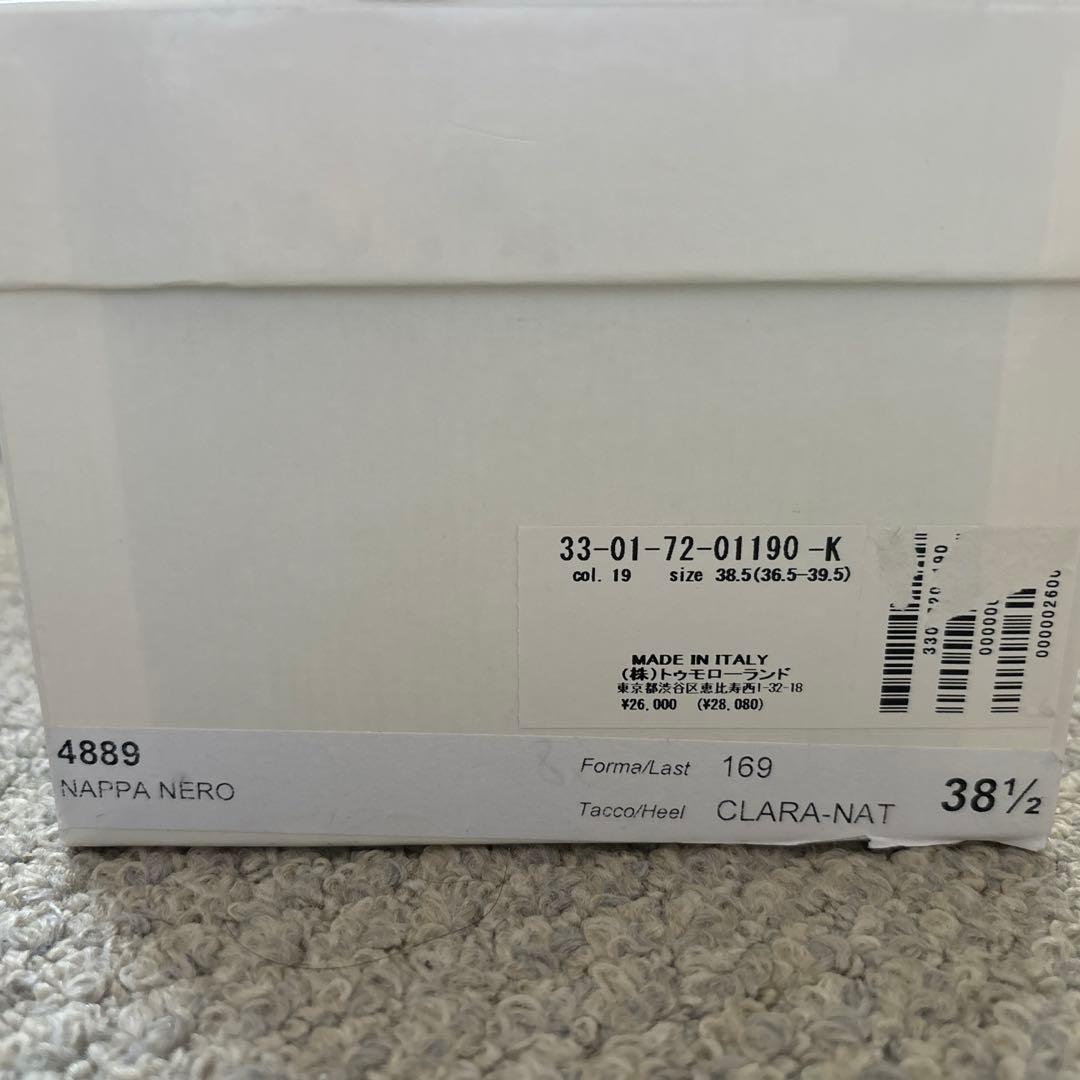 未使用 TOMORROWLAND イタリア製靴 ブラック 38.5