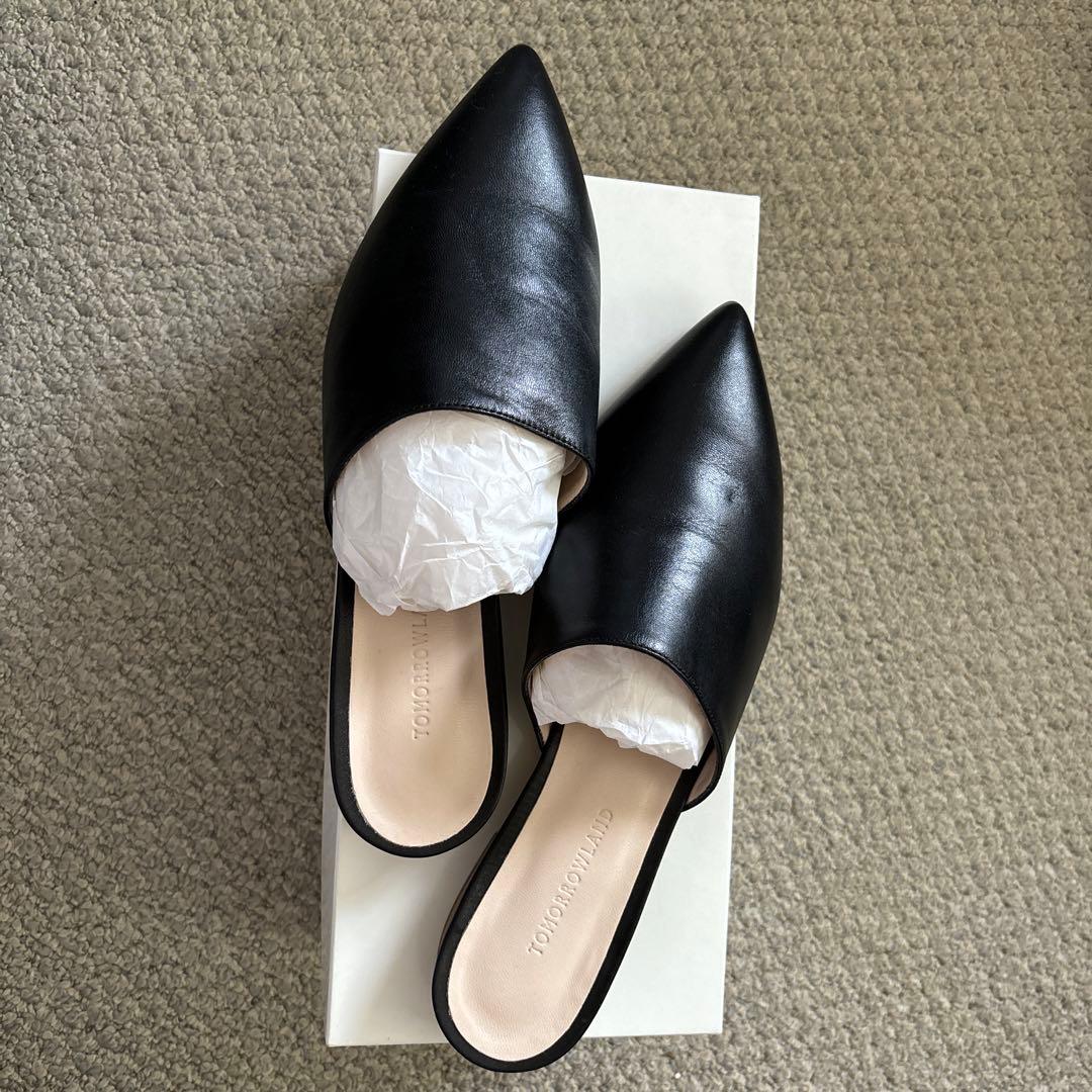 未使用 TOMORROWLAND イタリア製靴 ブラック 38.5