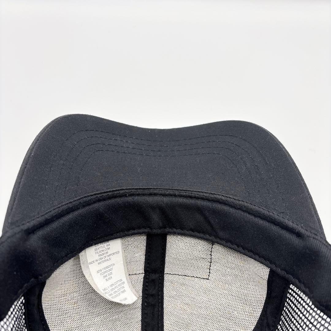 USA製 フィルソン ロガーメッシュキャップ ブラック ティンクロス