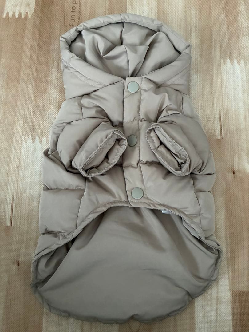 モンシェリ 犬用ダウンジャケット フード付き L 中綿 ダウン フェザー