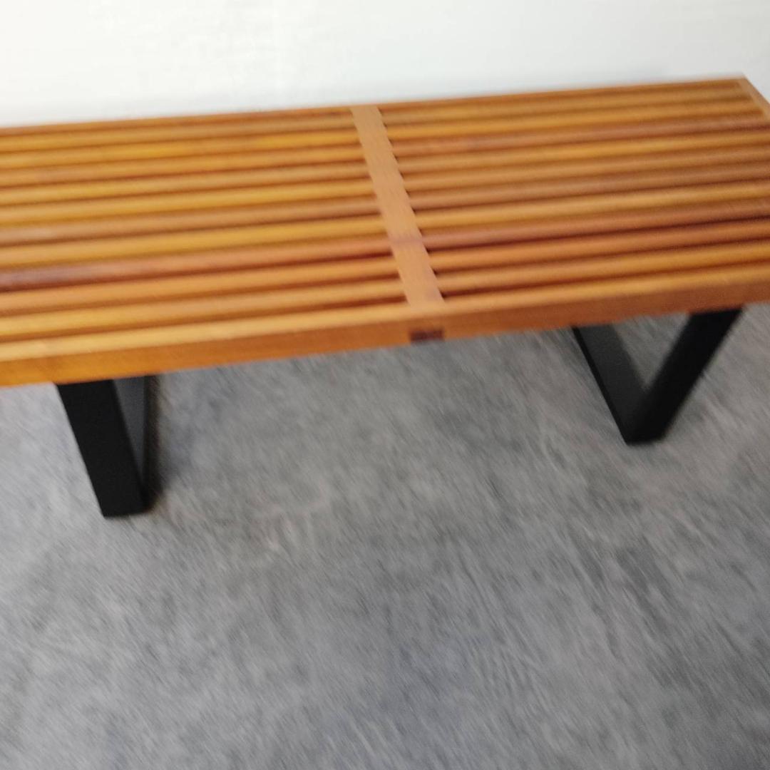 ネルソンベンチ リプロダクト ガラス天板付き ミッドセンチュリー