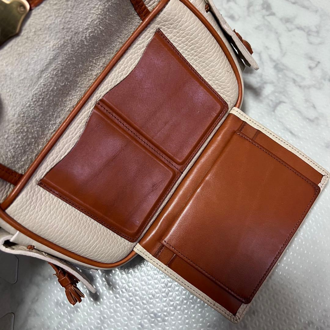 希少ポーチ付 ドゥーニー＆バーク ハンドバッグ 2way ヴィンテージ