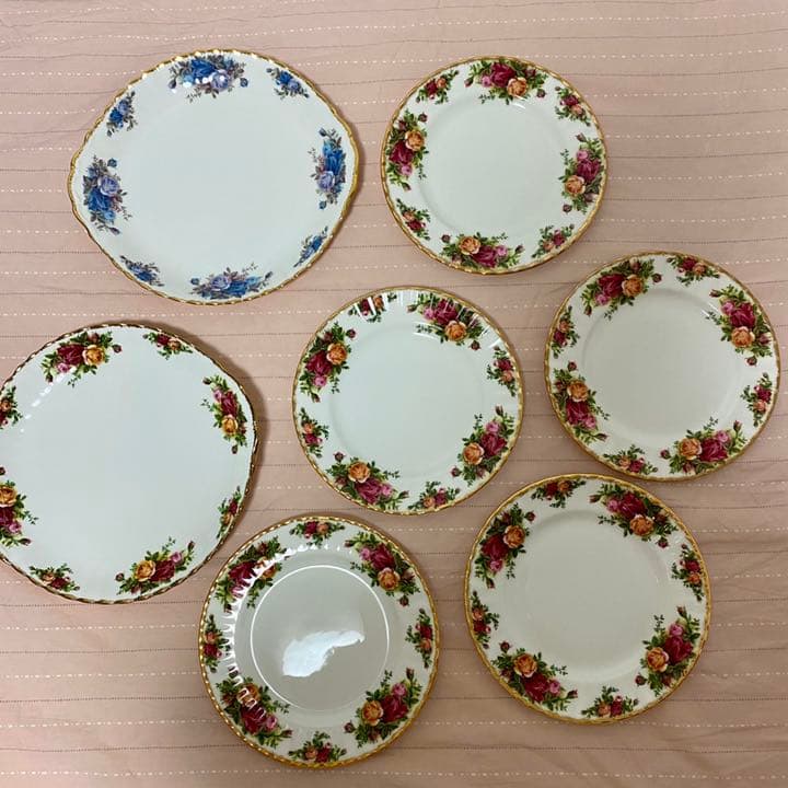 14点セット　ロイヤルアルバート　オールドカントリーローズ