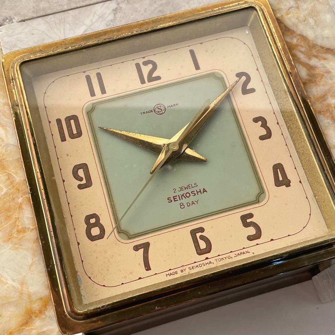 昭和レトロ　大理石置時計