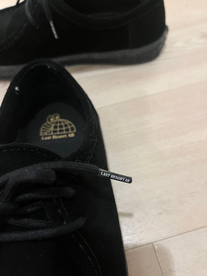 ⭐︎last resort ab黒 スエード モカシンシューズ27.5cm