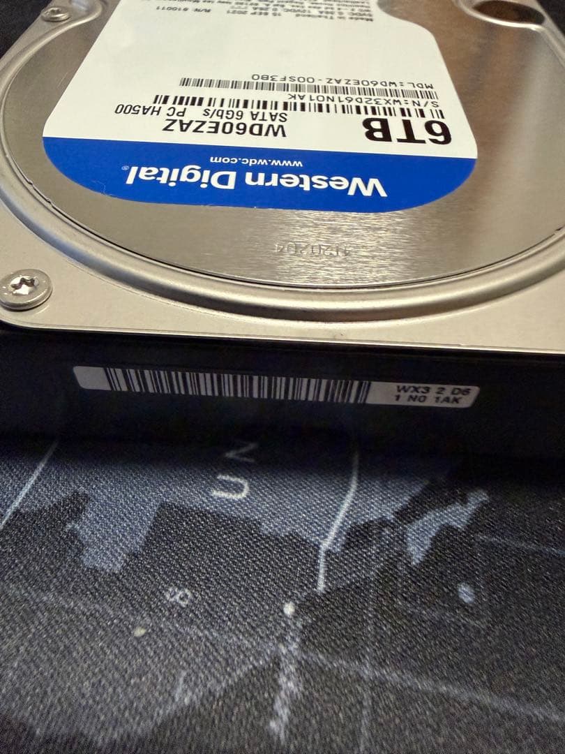 内蔵型ハードディスクドライブ WD60EZAZ 6TB HDD