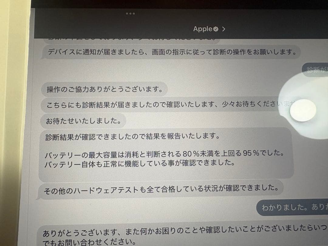 iPad Pro 11インチ 第3世代 M1 バッテリー 95% スペースグレー