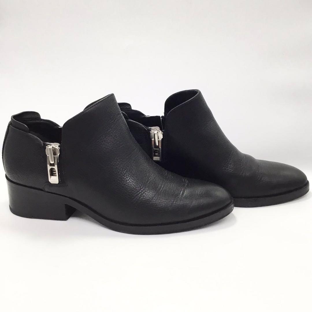 ユ*。様 3.1 Phillip Lim ジップ アンクル ブーツ レザー ブラ