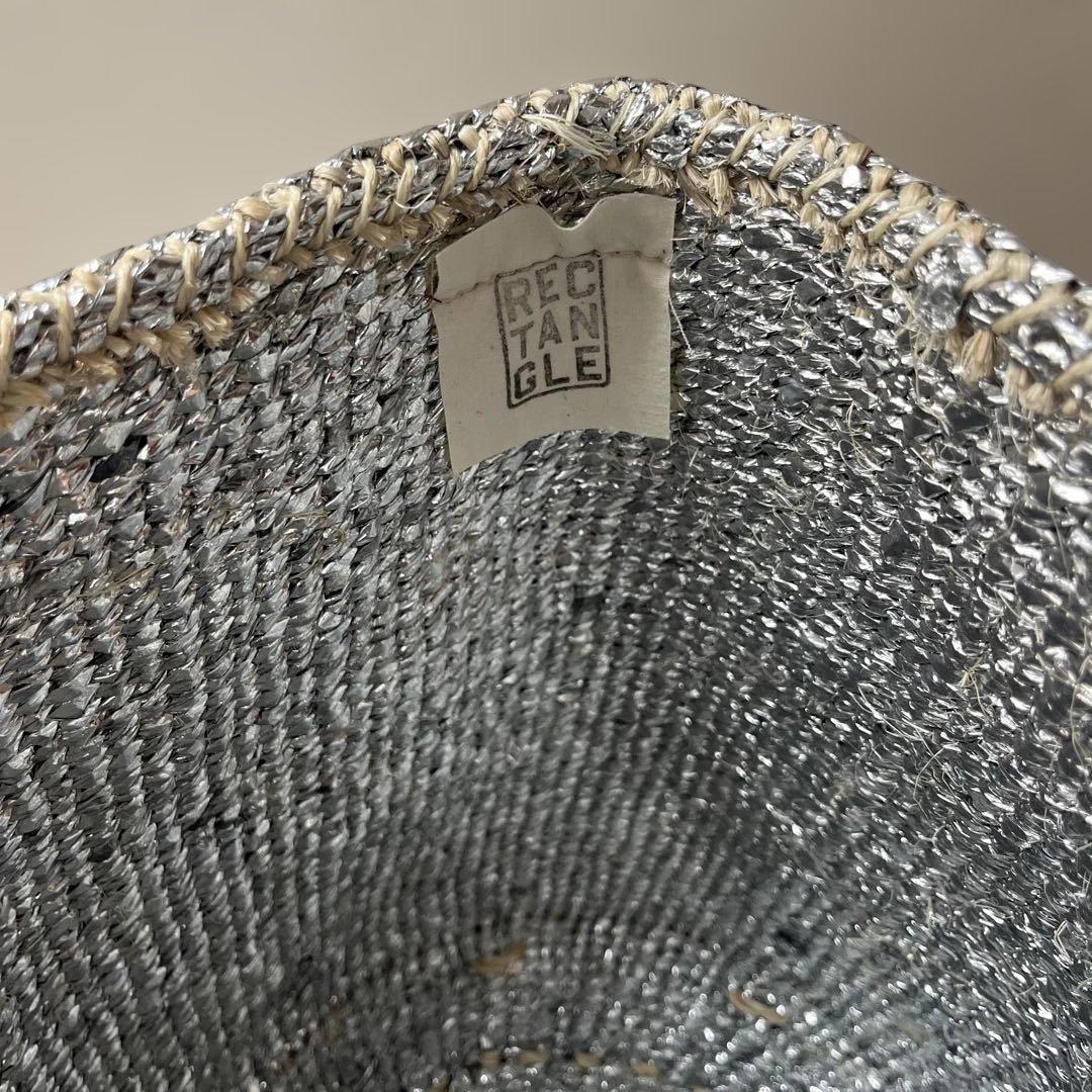 【未使用】RECTANGLE シルバーバスケット スモールショルダー