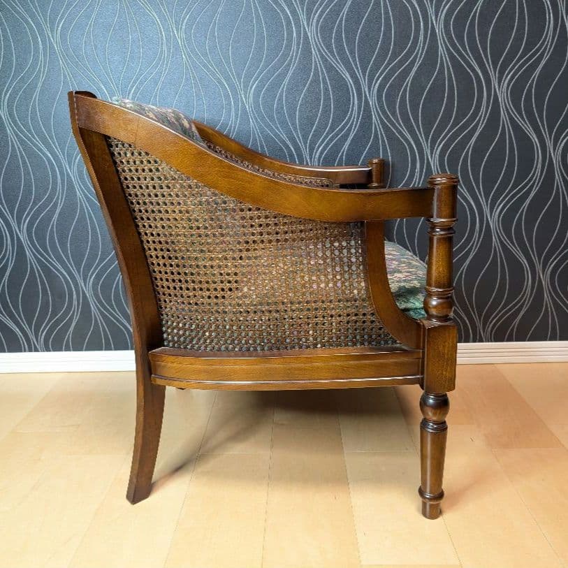 Sen　美品　カリモク　コロニアル シングルソファ　ヴィンテージ　チェア