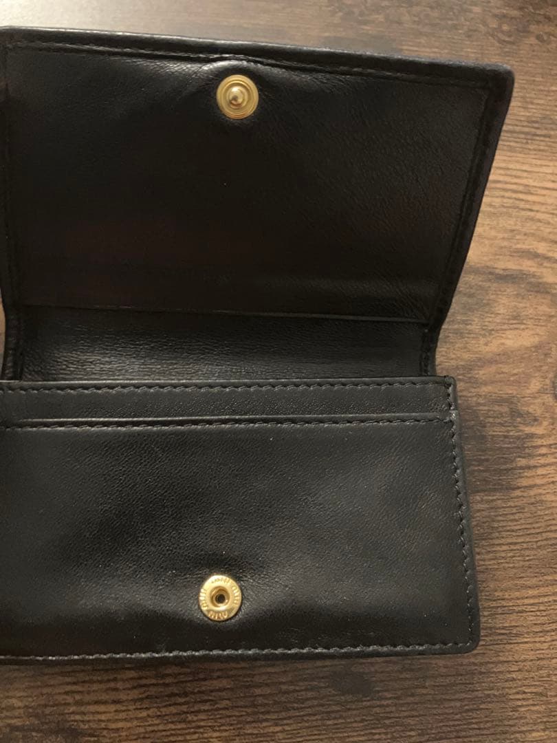 miu miu ブラックレザー 名刺入れ