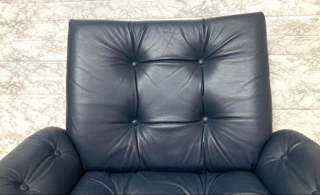 【希少 本革】karimoku domani スカンジナビアン イージーチェア①