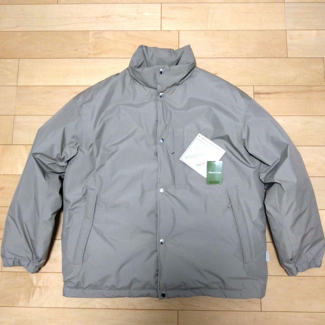 新品 プラスフェニックス 別注 ゴアテックス スナップダウンジャケット ベージュ