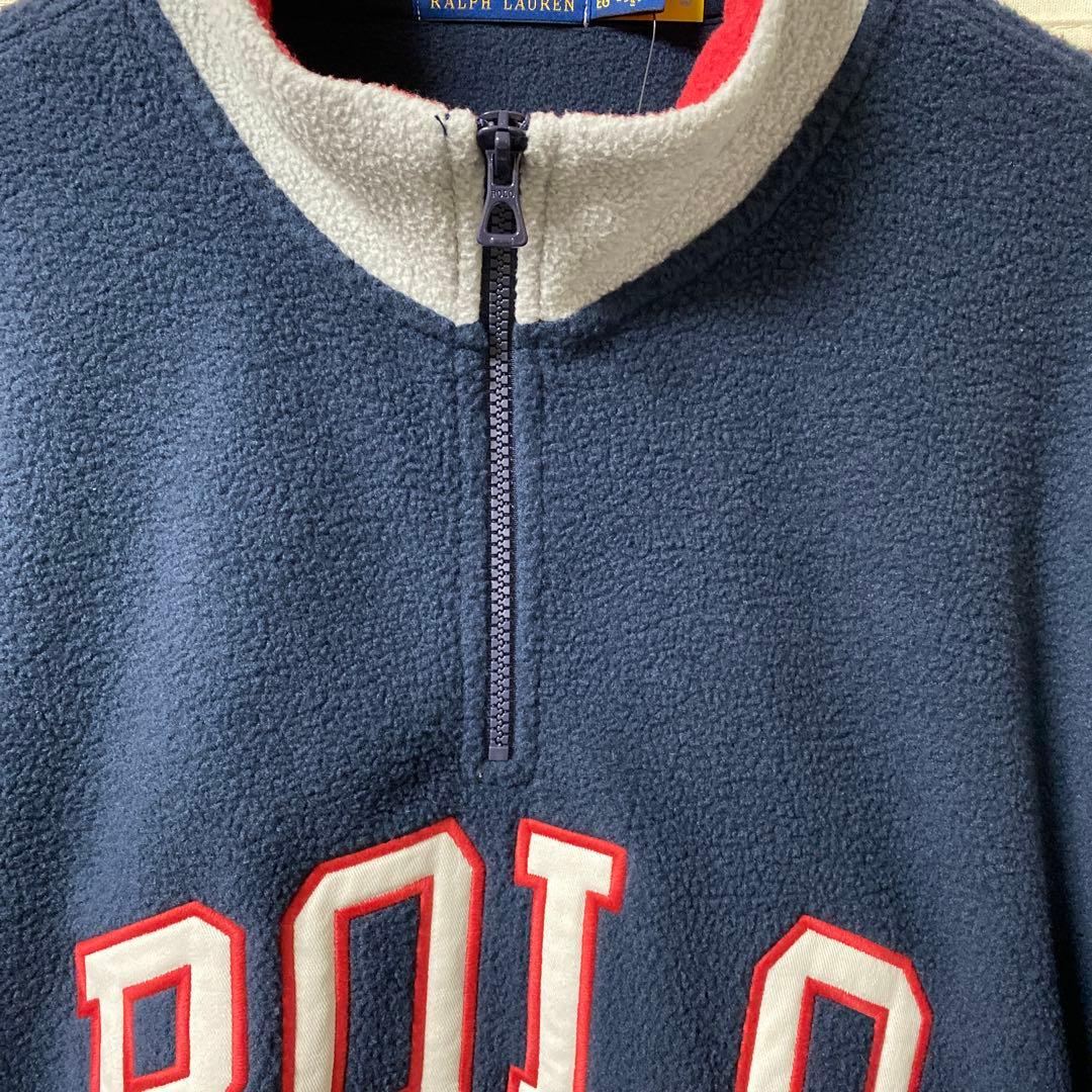 ★新品 ポロ ラルフローレン 長袖フリース ハーフジップジャケット US XL★